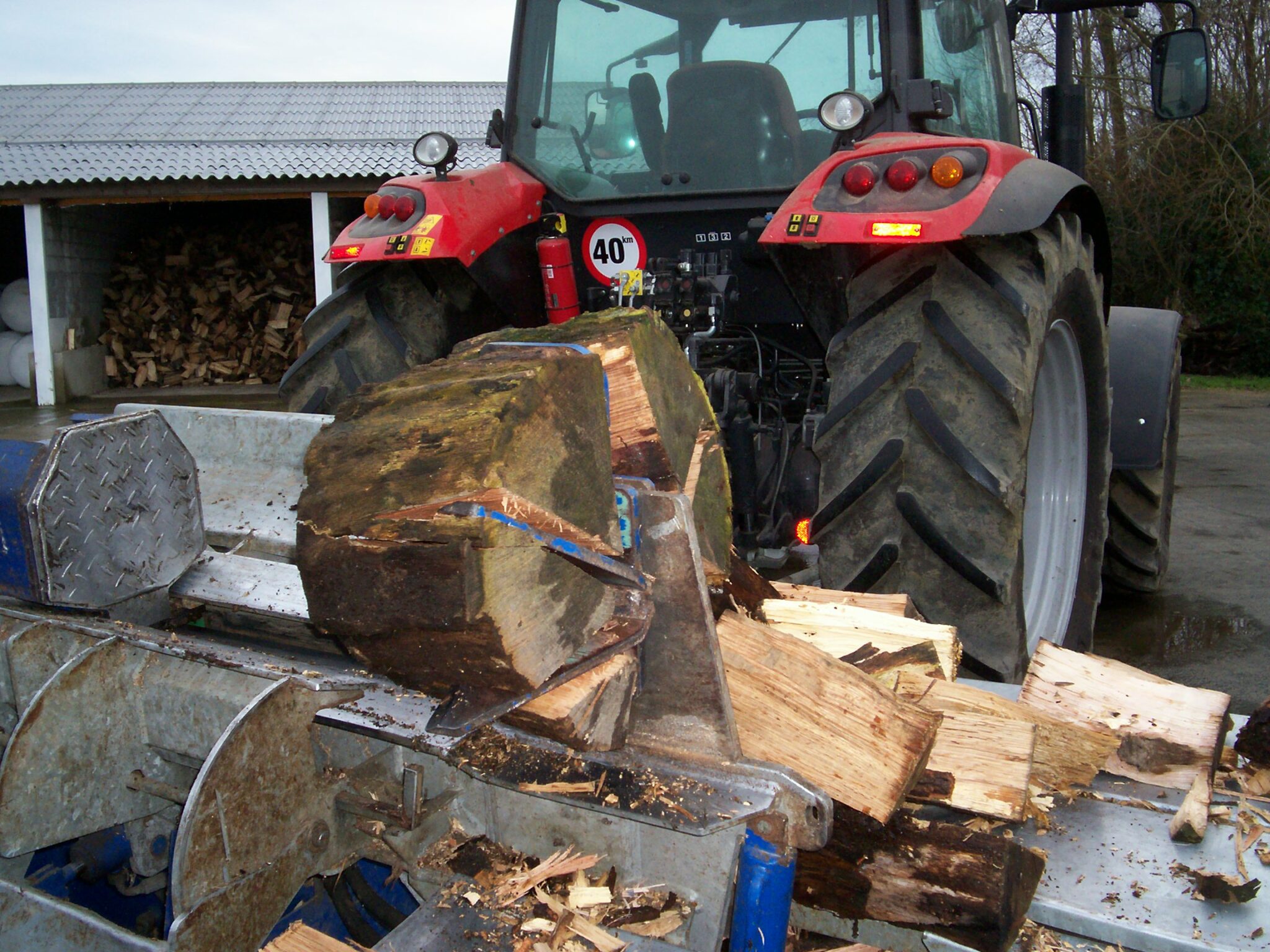 Hout klieven Staelens Johan Ichtegem